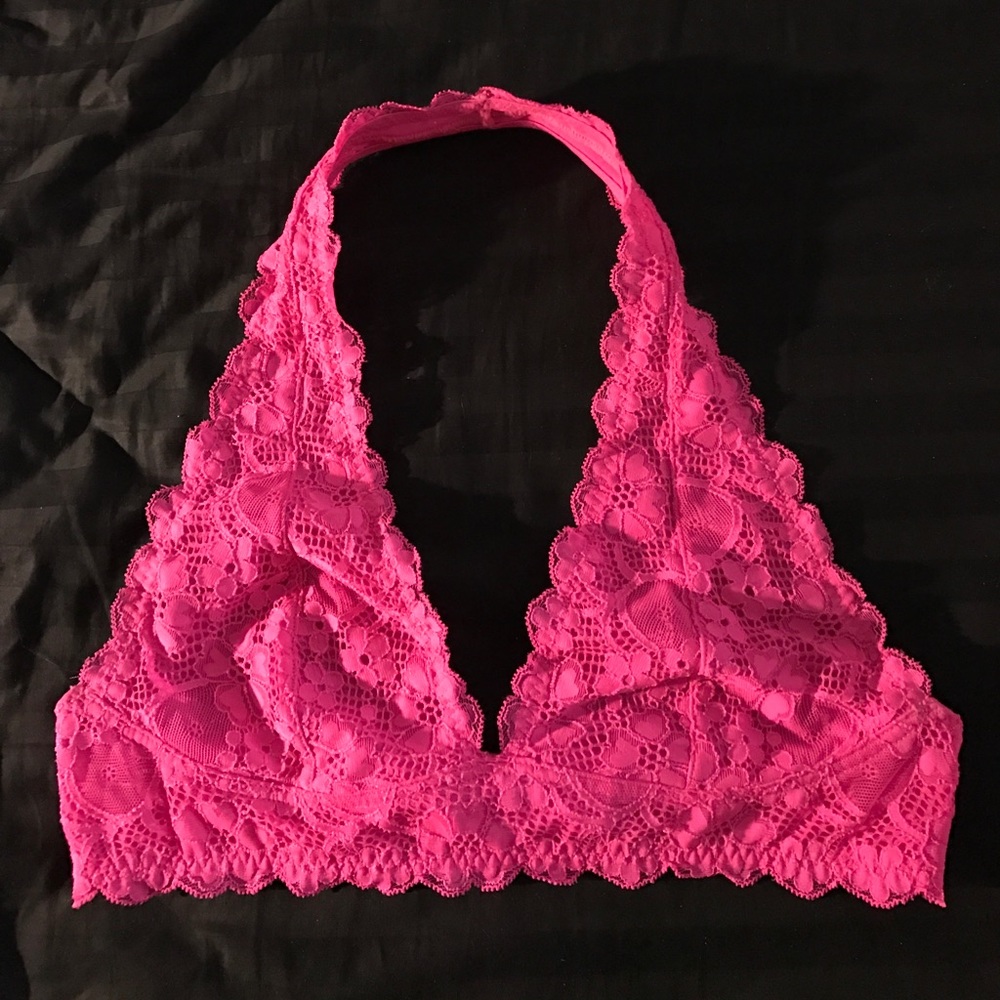 Free People Halter Lace Bralette