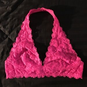 Free People Halter Lace Bralette