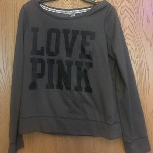 Large PINK crew neck sweatshirt