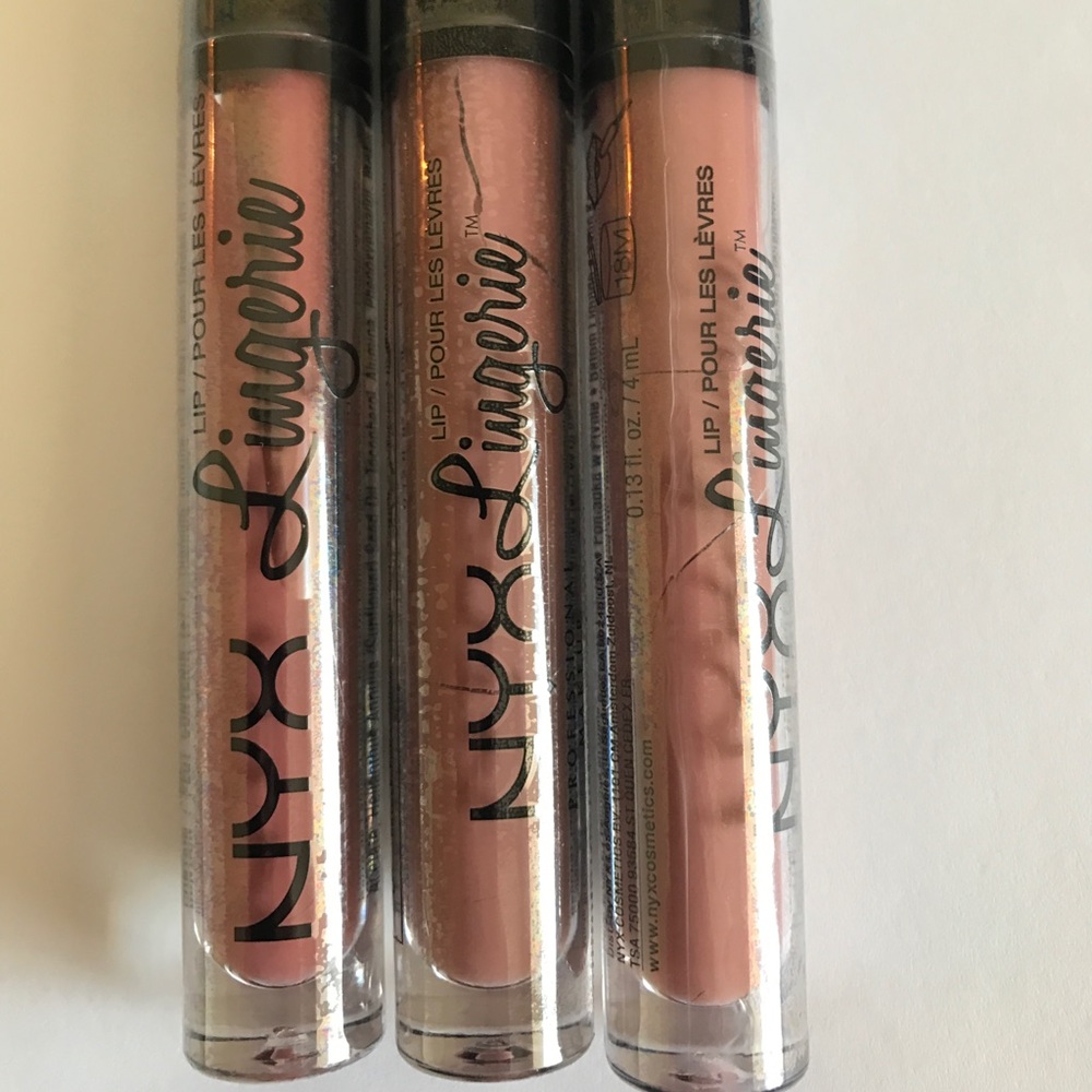 Nyx lingerie liquid Matte lipsticks bundle of 3