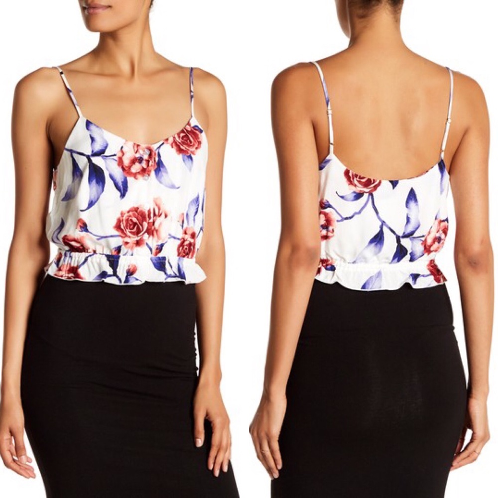 CAD Floral Print Crop Top