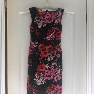 Vibrant Floral Sheath Dress