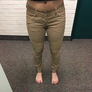 Free people stitched skinny jean (tan)