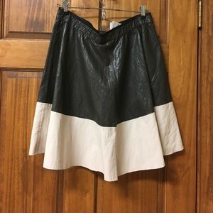 Zara basic leather skirt