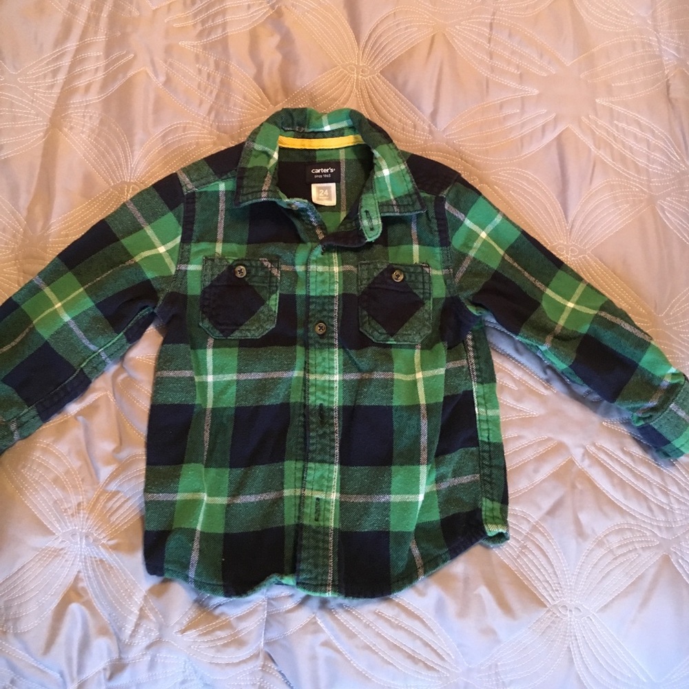 Carter's Boys 24 Month Flannel Shirt