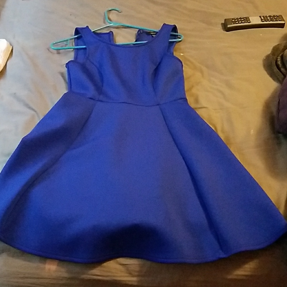 Mini blue formal dress