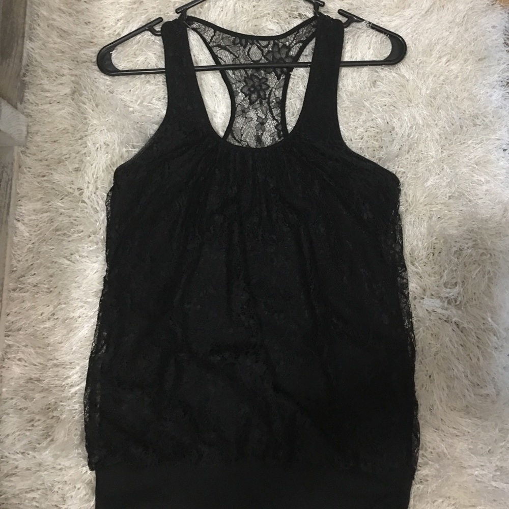 Express black lace top.