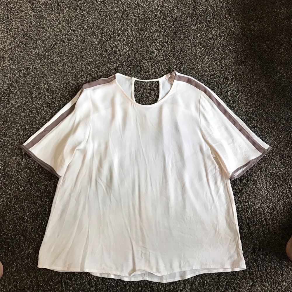 NWOT Forever 21 Blush blouse with Taupe accents
