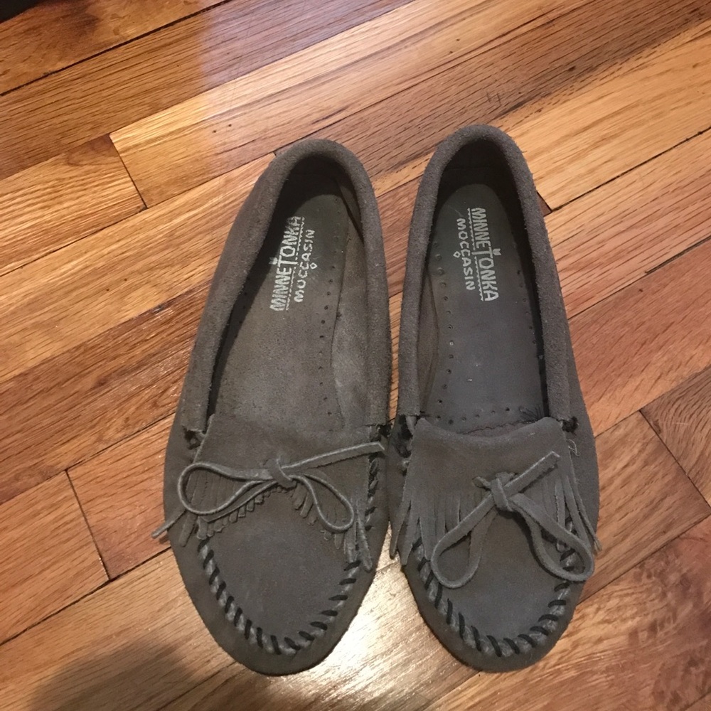 Gray moccasins