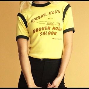 1970s Broken Horn Saloon Ringer Tshirt