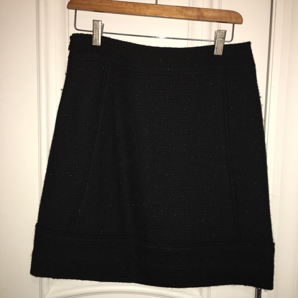 Club Monaco black wool skirt
