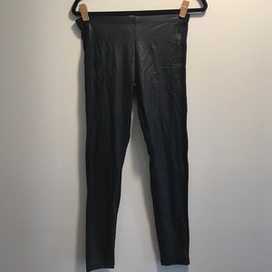 Leather Mixed Leggings