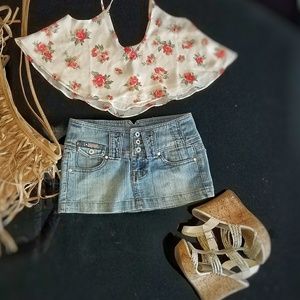 Mini Jean Skirt Size 1/2 - Summerfest Season 🌼