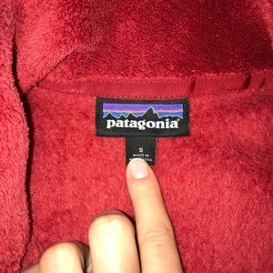 Red Patagonia Snap-T Pullover