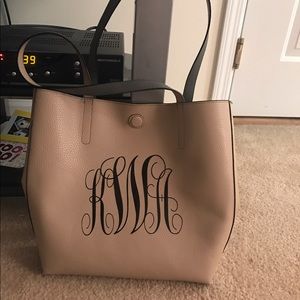 Reversible Monogrammed Tote