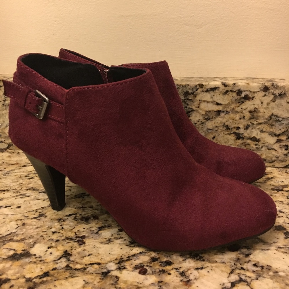 Maroon Booties