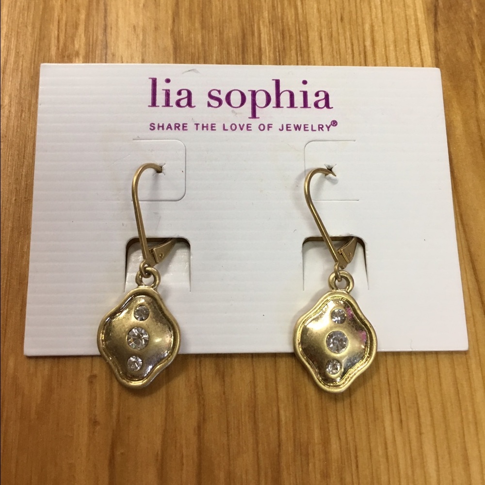 Lia Sophia Gold Dangle Earing