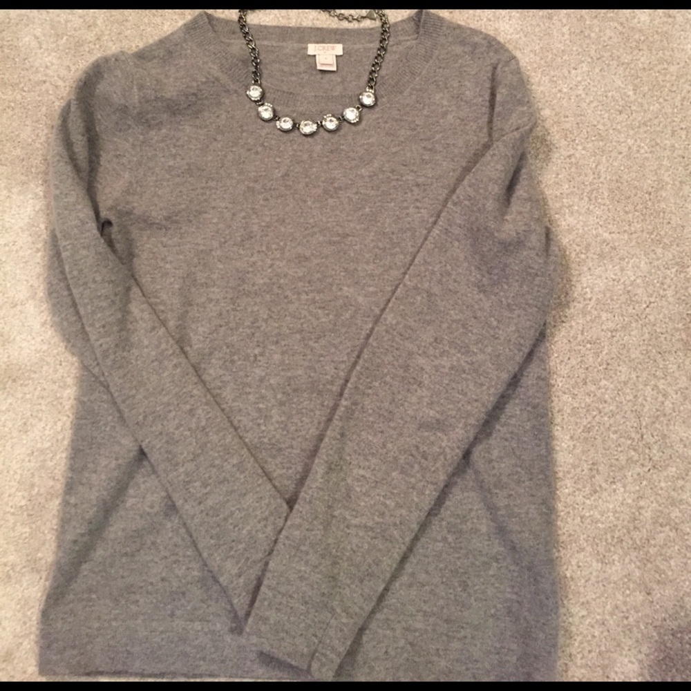 J. Crew Teddie sweater grey S