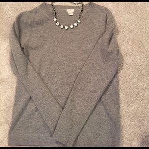 J. Crew Teddie sweater grey S