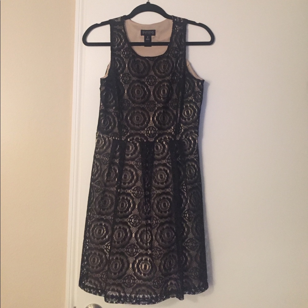 Enfocus Studio Black Lace Dress size 8
