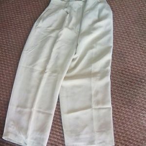 Lined silk pants