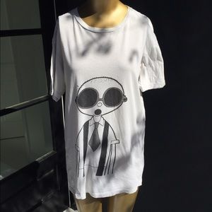 White oversized Marc jacobs t shirt