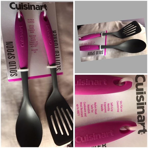 CuisinArt Spoon Spatula Hot Pink 2 pc set Cooking - Picture 1 of 3