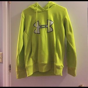 Neon Under Armor hoodie