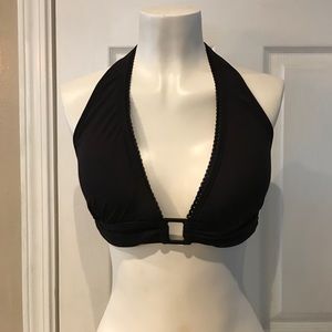 Juicy Couture black bikini halter top
