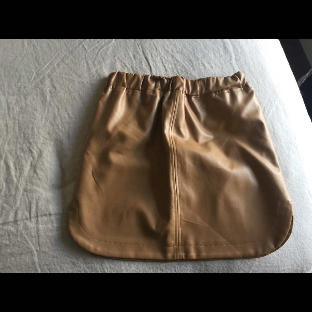 Missguided faux leather mini skirt