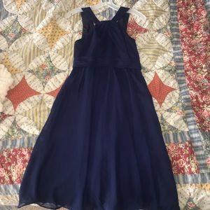 Navy blue bridesmaids/ prom dress