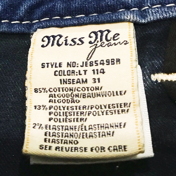 Last one Sz 23🌹Miss me bootcut jeans - Picture 8 of 8