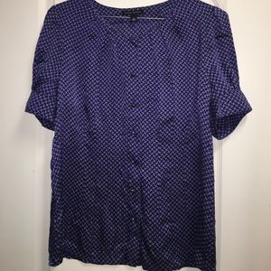 Banana Republic Navy silk top