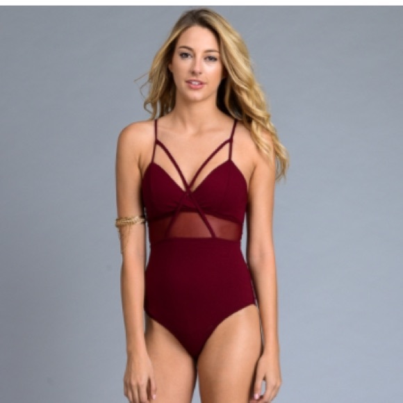 Urban Outfitters Tops - caged cutout strappy bodysuit with mesh detail