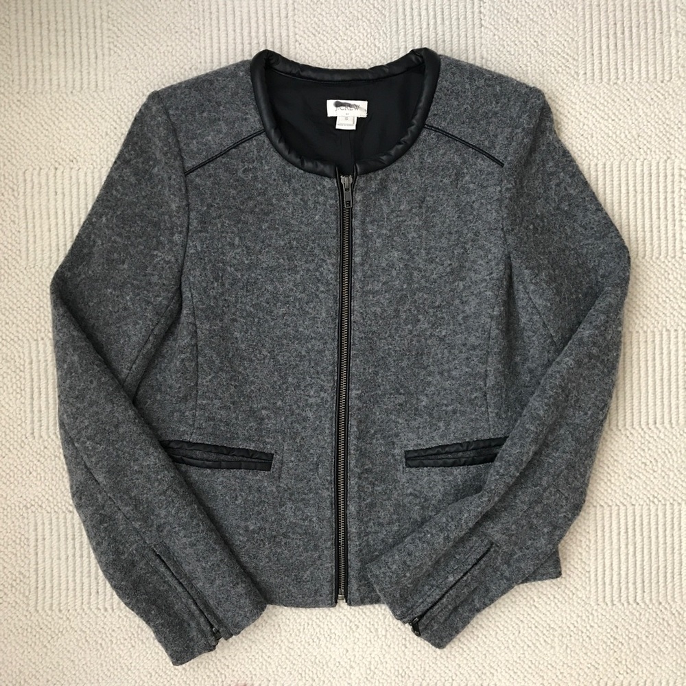 J. Crew Leather Lining Blazer