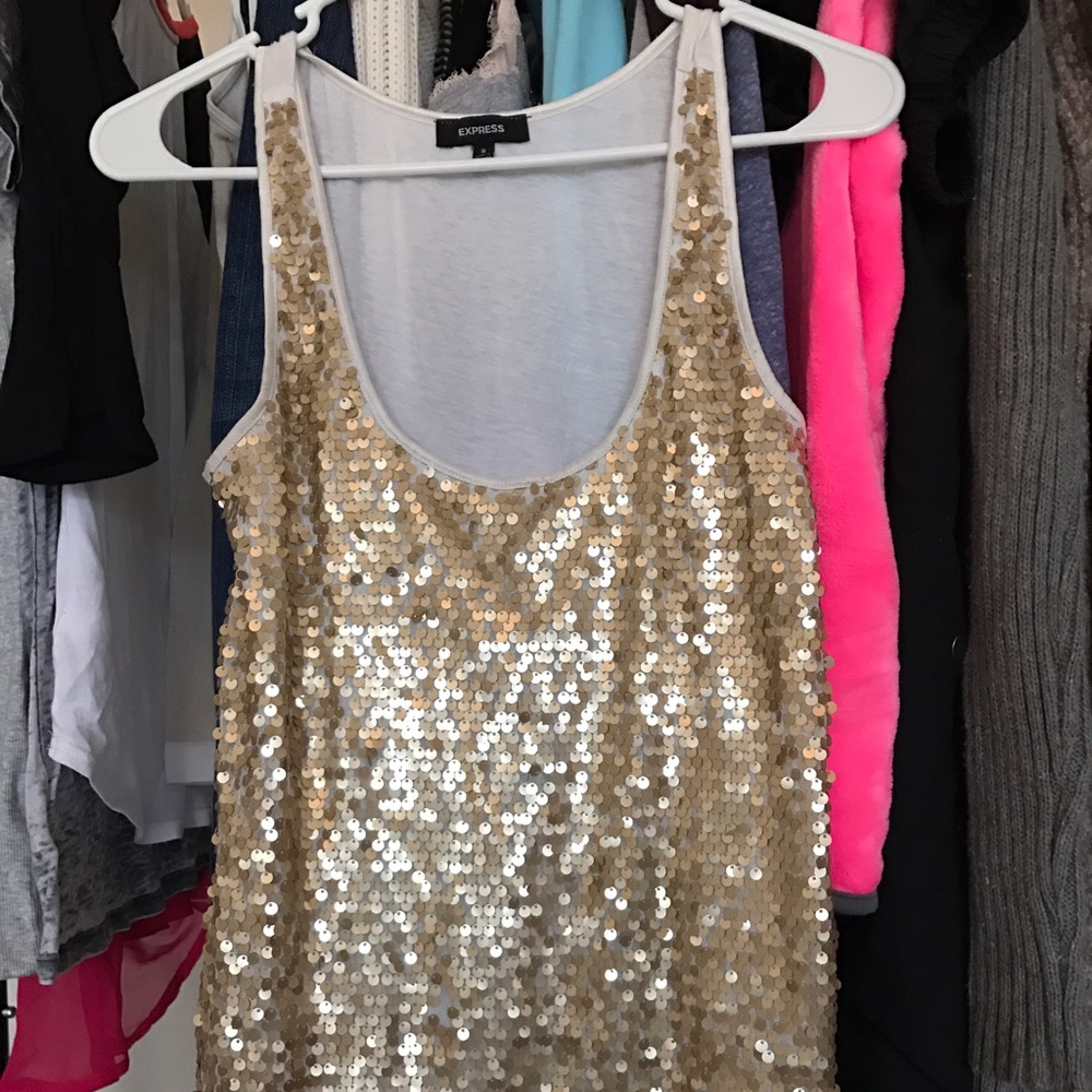 Express Glitter Tank Top