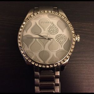 Fossil silver women's watch