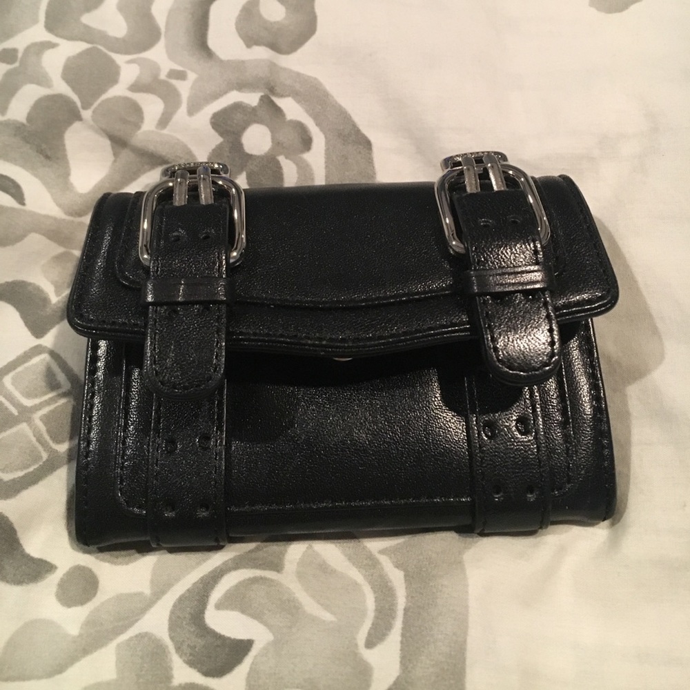 Cole Haan leather card wallet, black