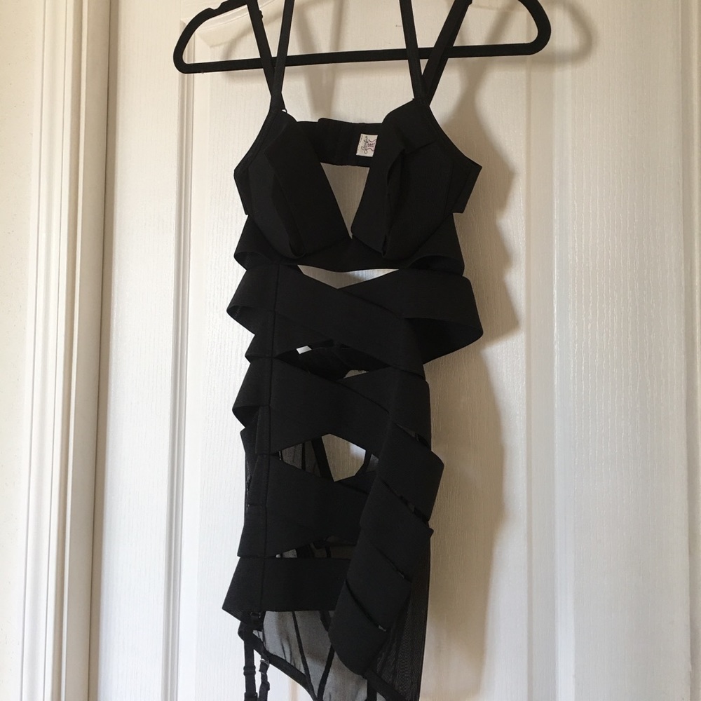 Black Corset Dress lingerie.