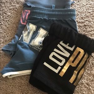 Bundle of 3 shorts Victoria Secrets PINK