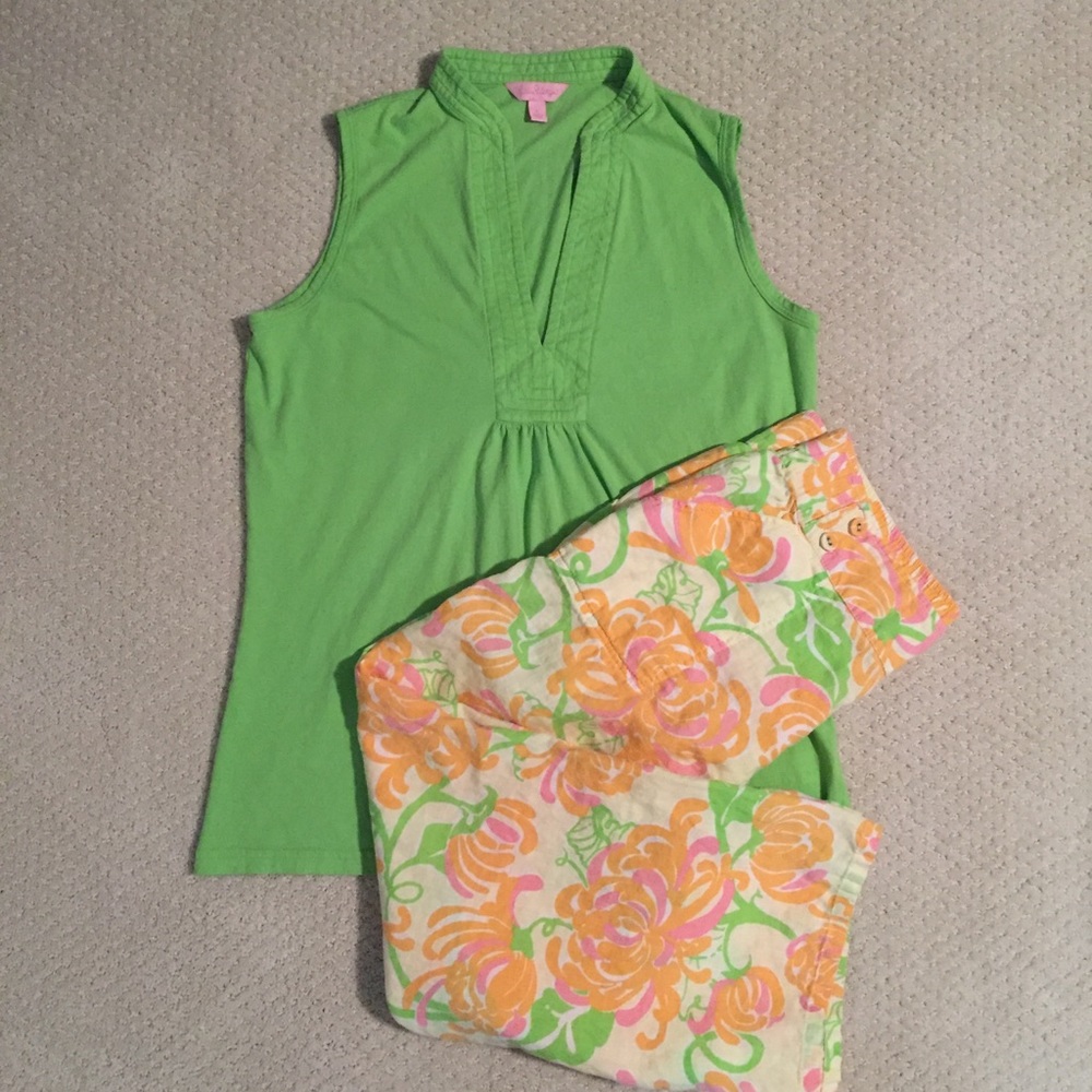 [Lilly Pulitzer] cotton pants - EUC!