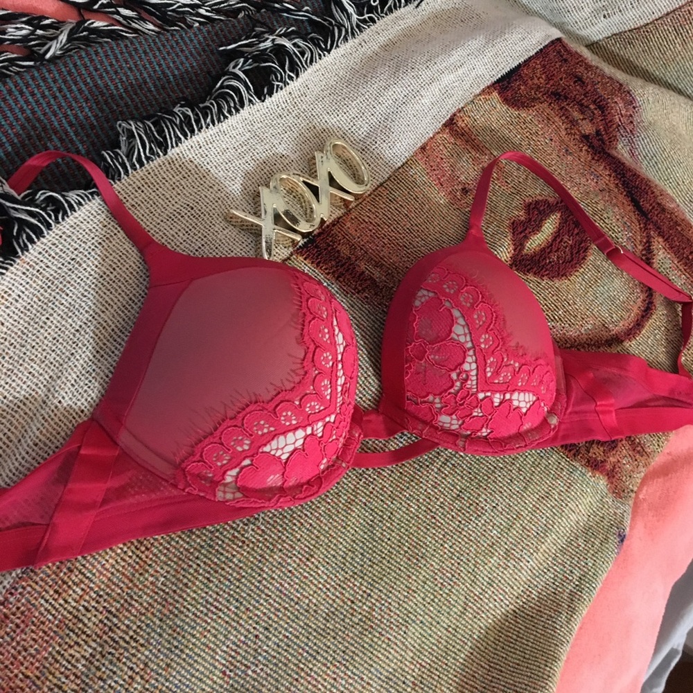 Sexy Red Bra. ADDS 2 Cup Sizes