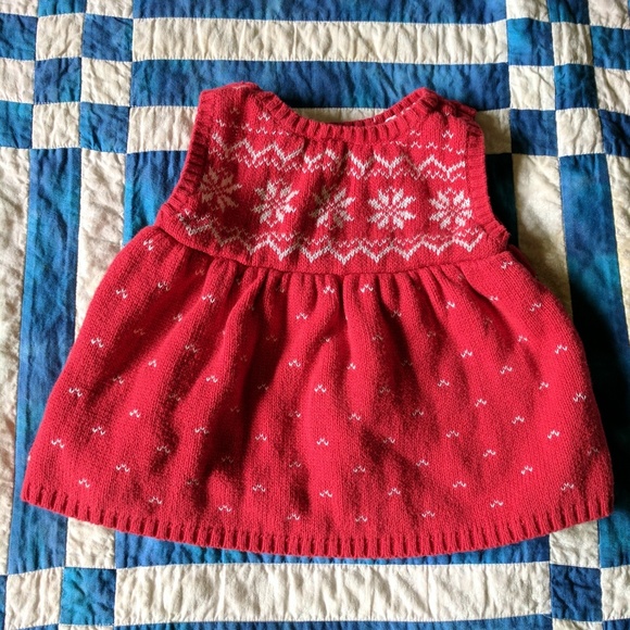 Winter snowflake sweater dress jumper EUC - Picture 3 of 3