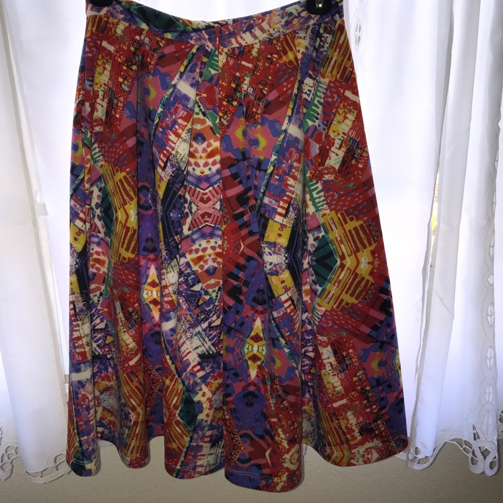 Aqua high waisted skirt