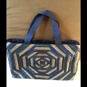 Silk tote bag