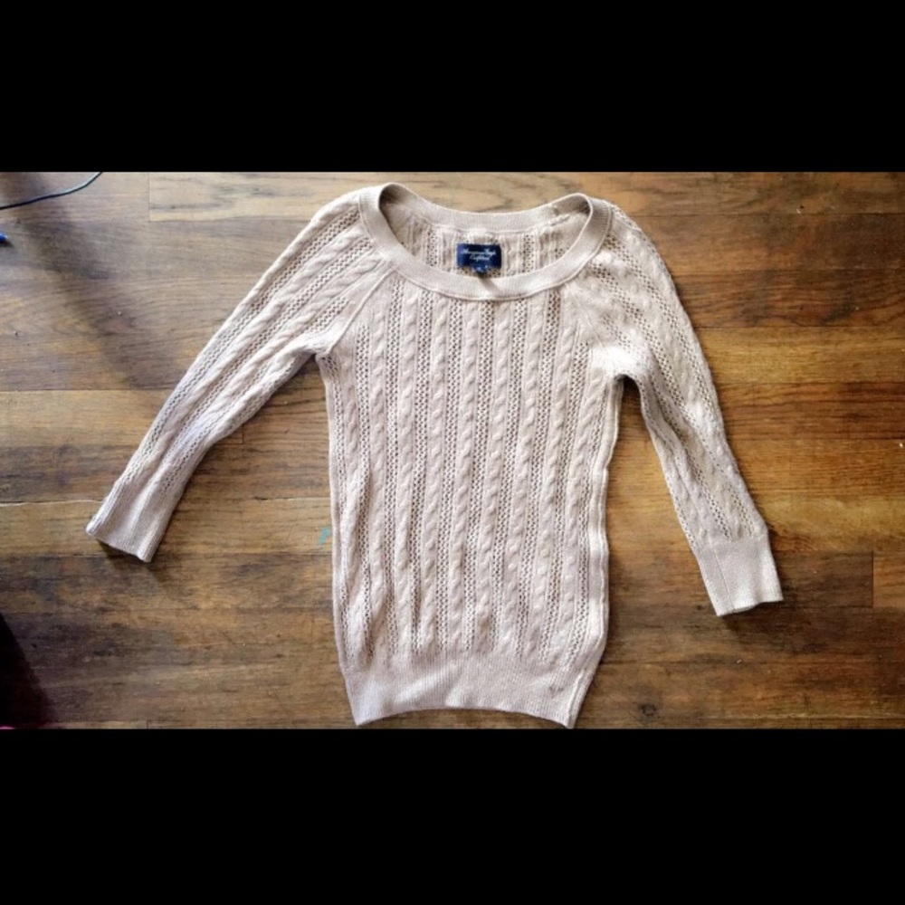 Tan American Eagle Sweater