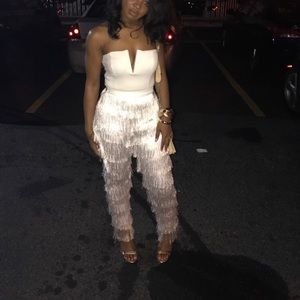 Gear white fringe pants XS!
