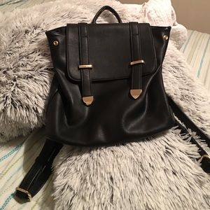 Leather backpack