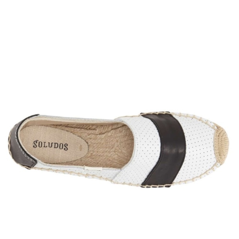 Soludos Barca Perforated Leather Espadrille SlipOn - Picture 6 of 8