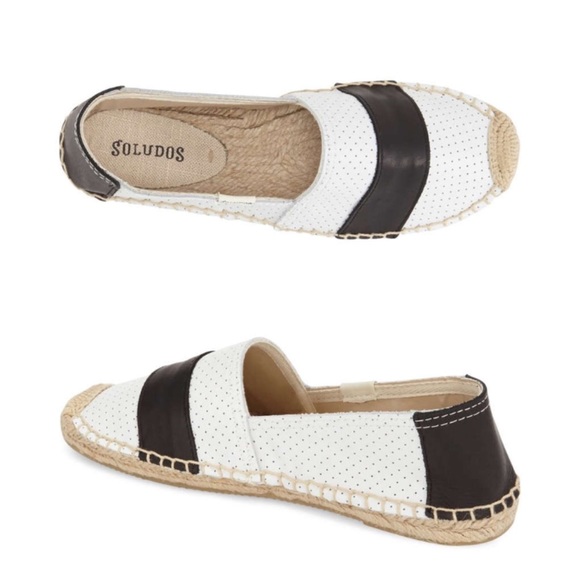 Soludos Barca Perforated Leather Espadrille SlipOn - Picture 8 of 8